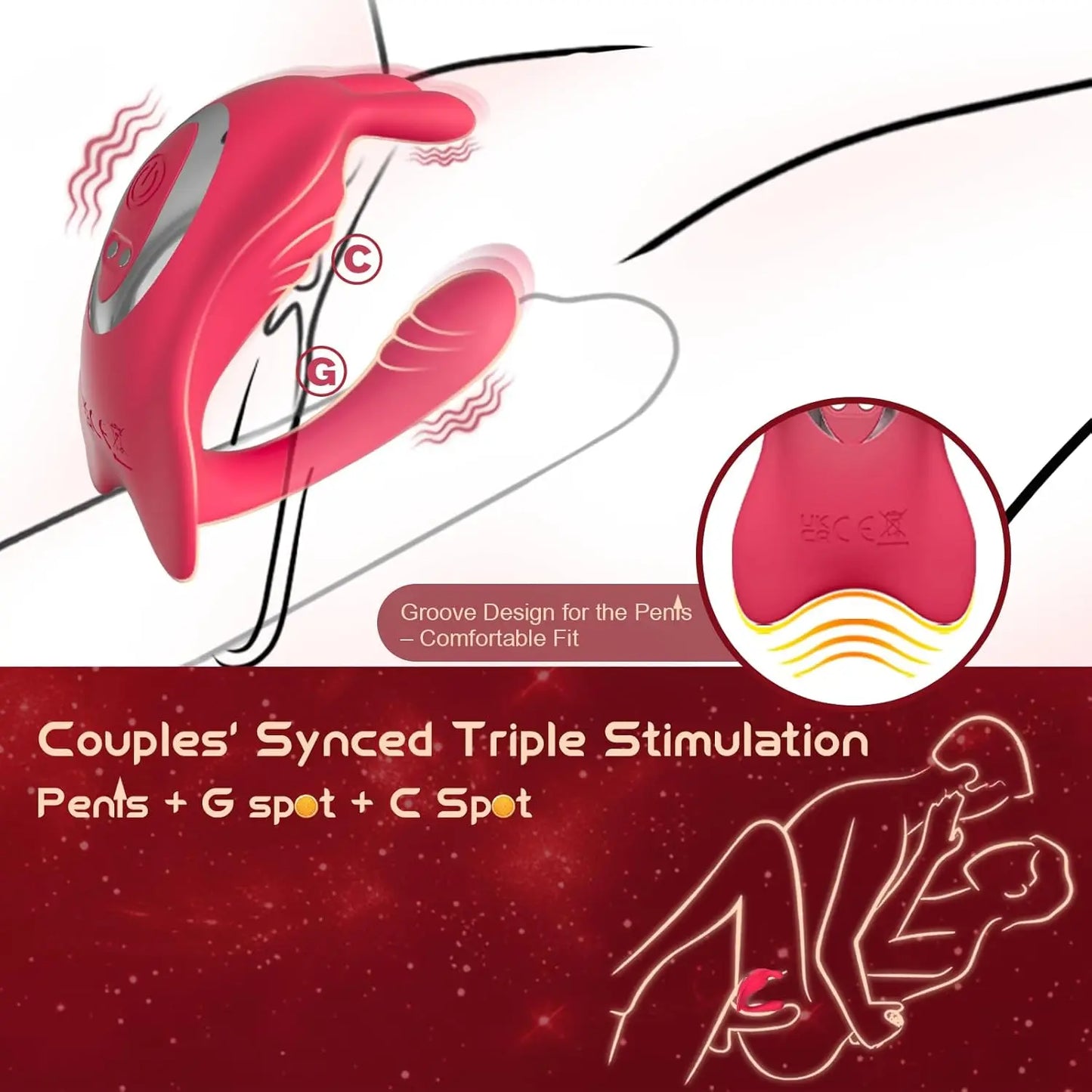 App-Controlled Couples Rabbit Vibrator for Women