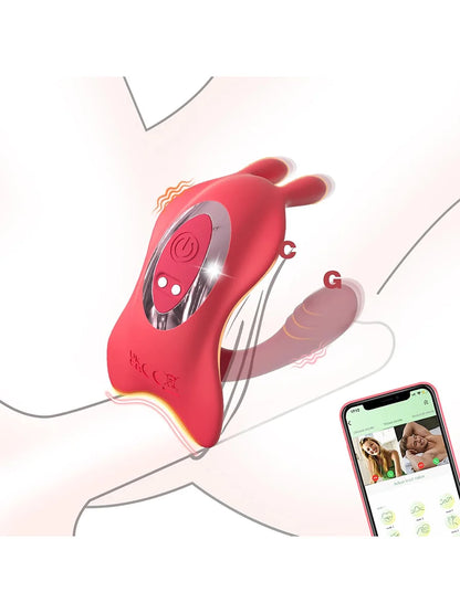 App-Controlled Couples Rabbit Vibrator for Women