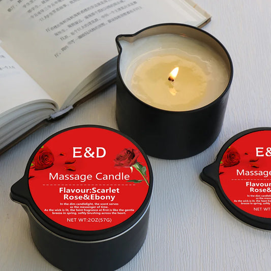 Massage Oil Candle for Stress Relief and Skin Moisturizing