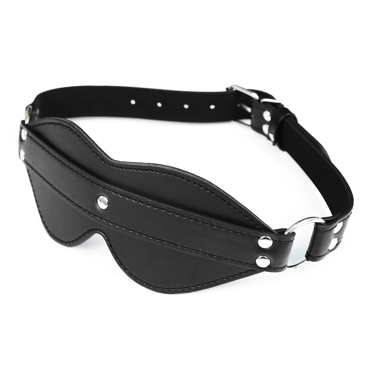 Leather Blindfold BDSM Eye Mask for Fetish and Cosplay Play