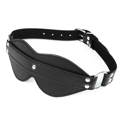 Leather Blindfold BDSM Eye Mask for Fetish and Cosplay Play
