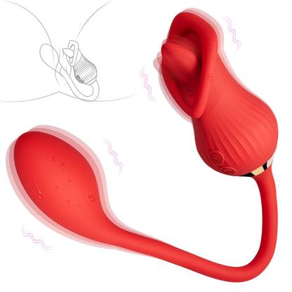 10 Mode Tongue Licking Vibrator for Women, Portable Toy