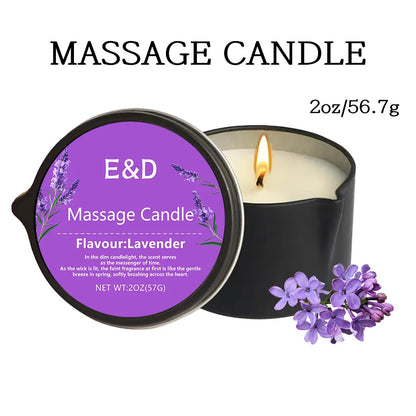 Massage Oil Candle for Stress Relief and Skin Moisturizing
