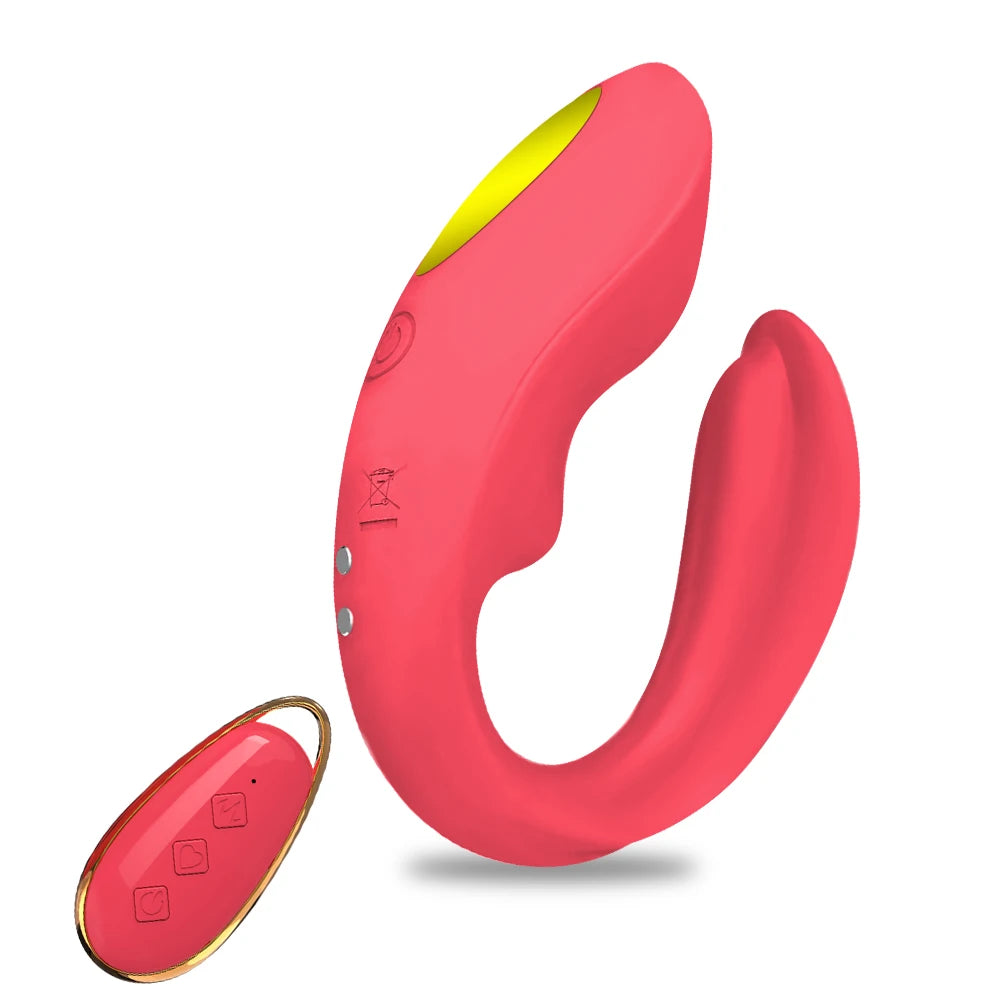 Double Penetration Vibrator for Couples, Clit & Anal Toy