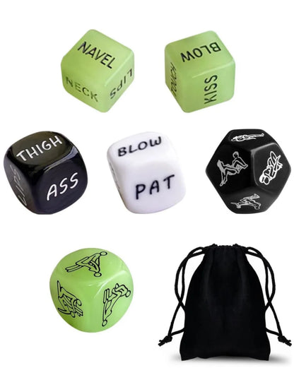 6-Piece Sex Dice Game for Couples, Foreplay Positions