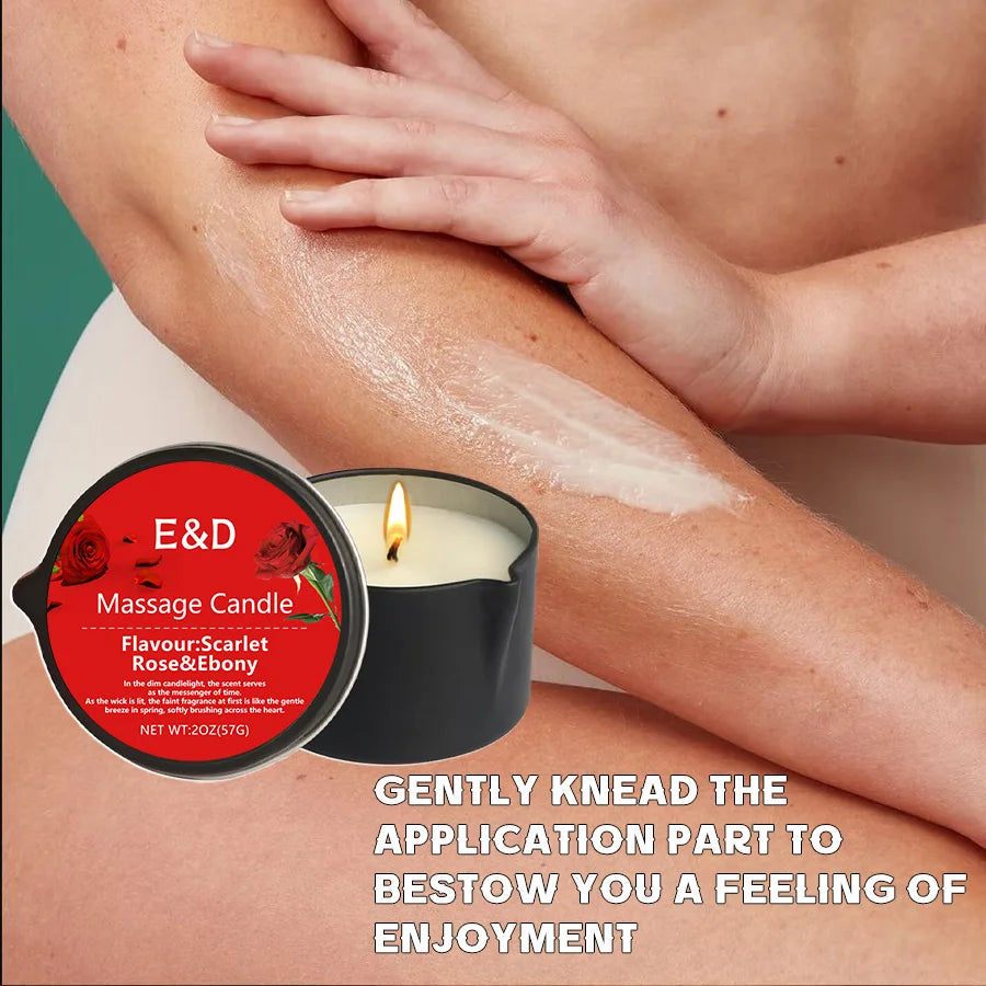 Massage Oil Candle for Stress Relief and Skin Moisturizing