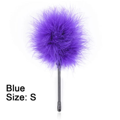 BDSM Feather Tickler Whip Flogger 42cm for Couples Play