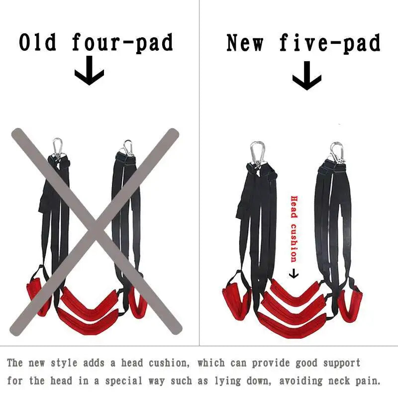 BDSM Door Swing Bondage Hanging Love Seat for Adults