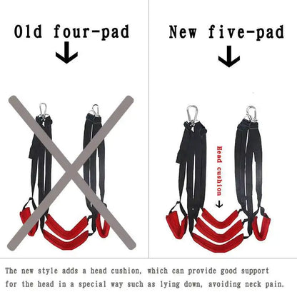 BDSM Door Swing Bondage Hanging Love Seat for Adults