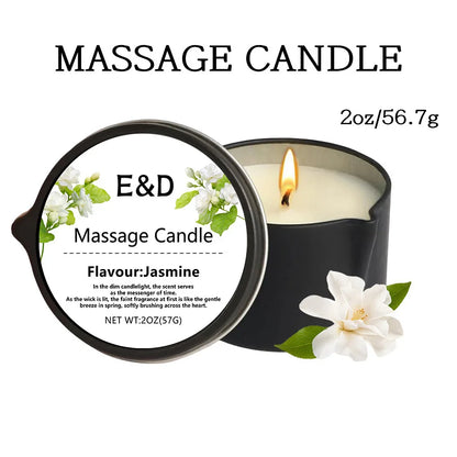 Massage Oil Candle for Stress Relief and Skin Moisturizing
