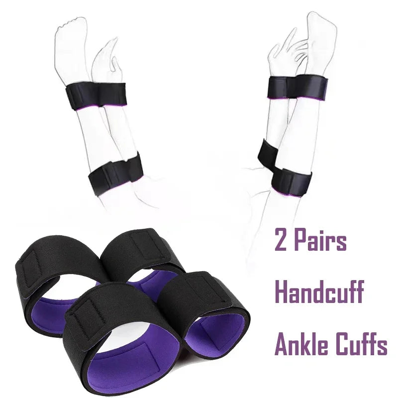 BDSM Handcuffs Ankle Cuffs Shackles for Bondage Play