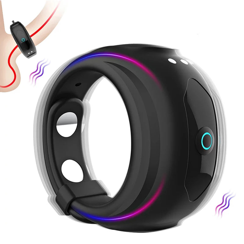 Adjustable Vibrating Cock Ring for Couples & Men