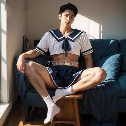 Sexy Men’s Roleplay Lingerie Set, Maid Cosplay Costume