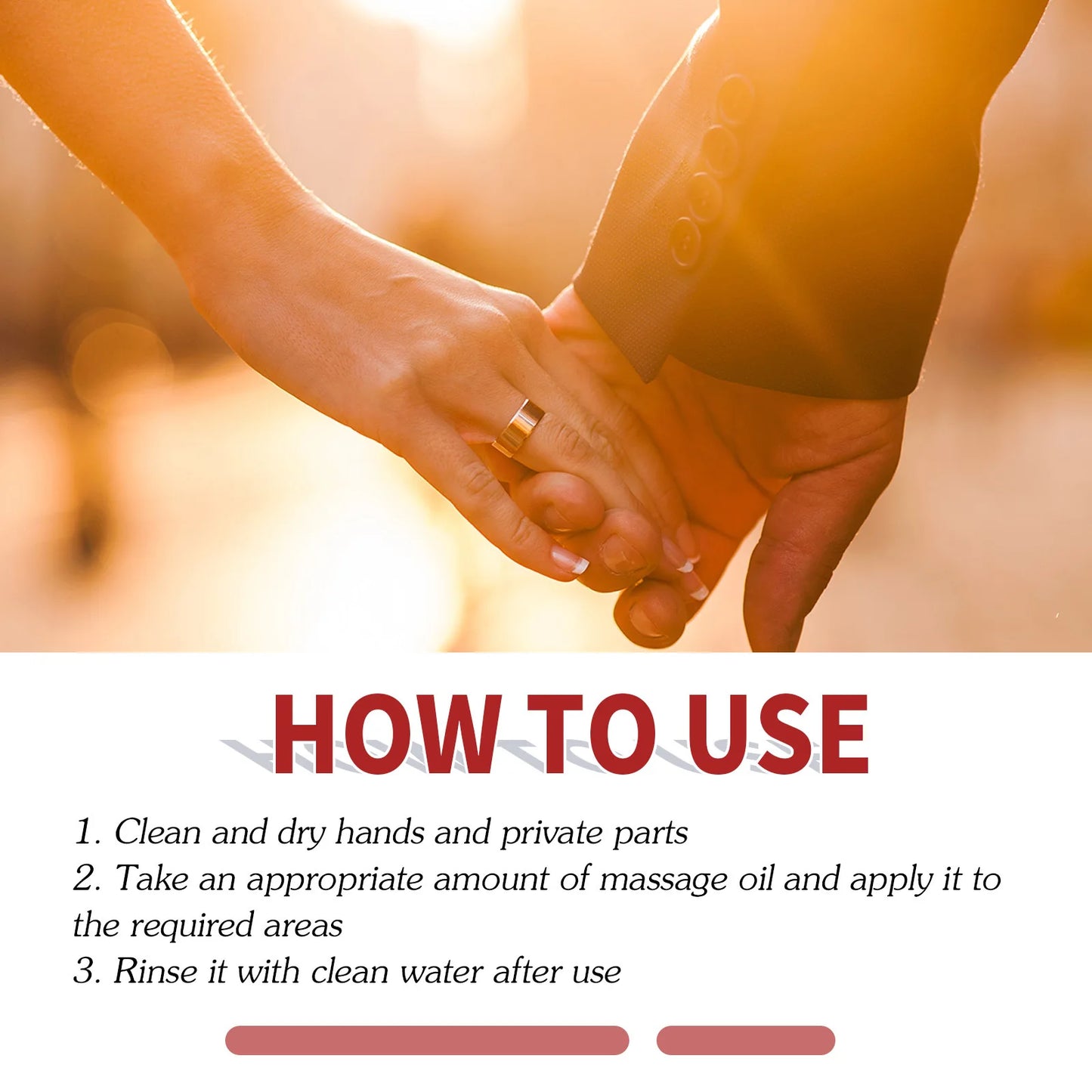 Men’s Pheromone Body Massage Oil with Long Lasting Fragrance