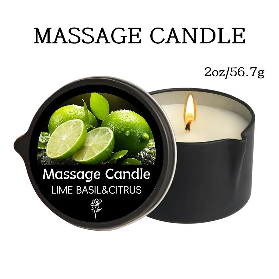 Massage Oil Candle for Stress Relief and Skin Moisturizing