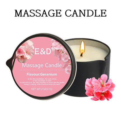 Massage Oil Candle for Stress Relief and Skin Moisturizing
