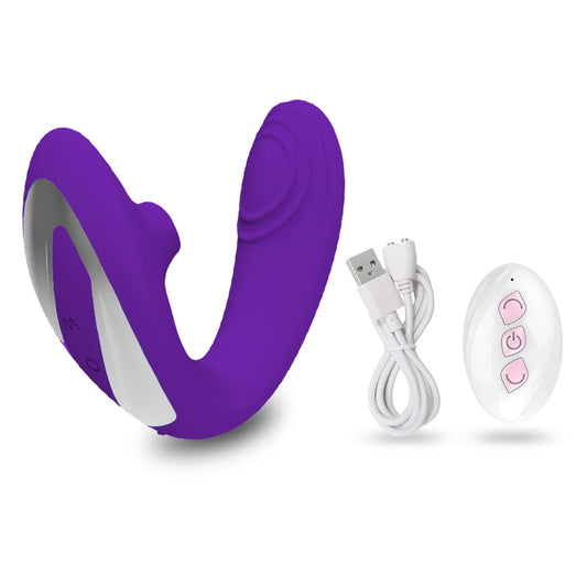 Double Penetration Vibrator for Couples, Clit & Anal Toy
