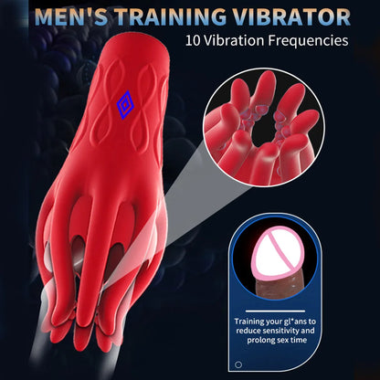 Male Masturbator & Vibrator for Penis Training