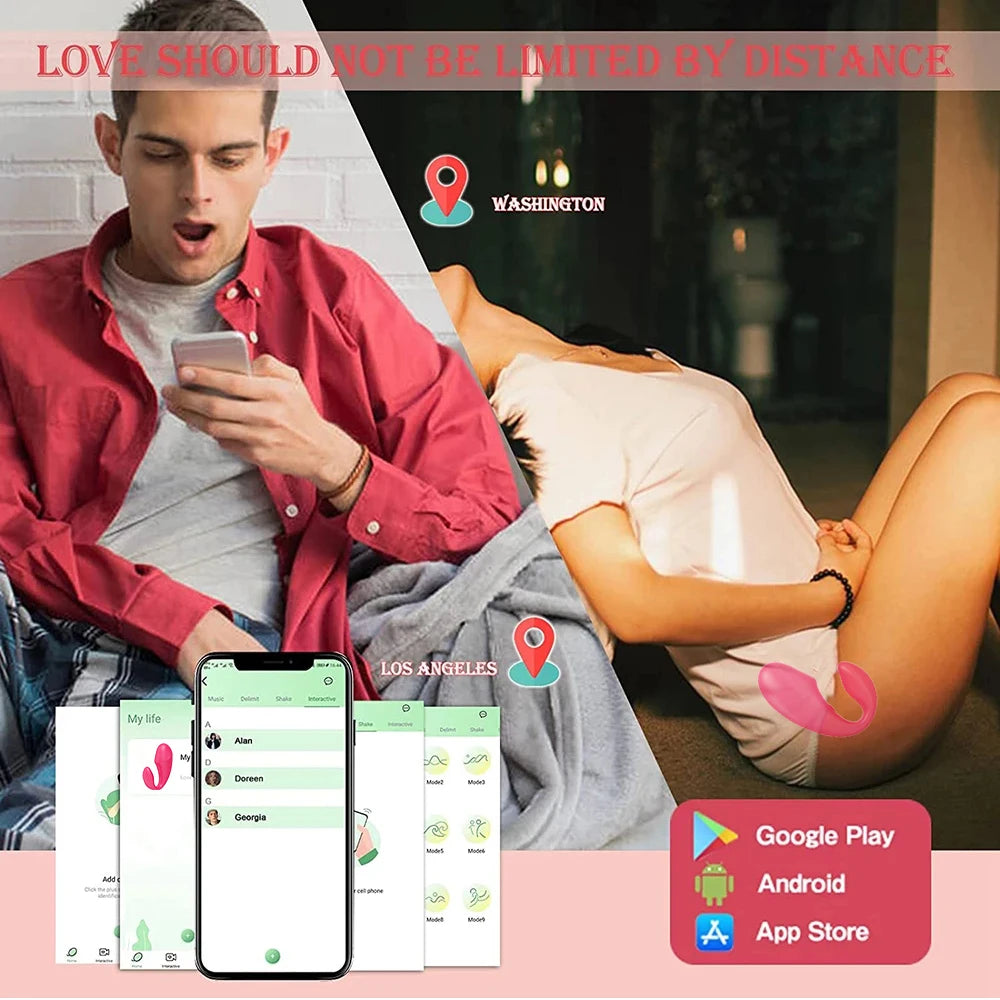 App Control Bluetooth Vibrator for Women & Couples Play