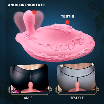 Couples Vibrator with 12 Modes for Multi-Point Stimulation