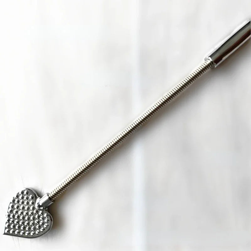 Stainless Steel Handle BDSM Whip Flogger for Spanking Play