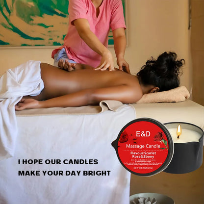 Massage Oil Candle for Stress Relief and Skin Moisturizing