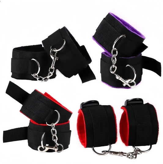 Soft Plush BDSM Handcuffs Ankle Cuffs for Couples Play