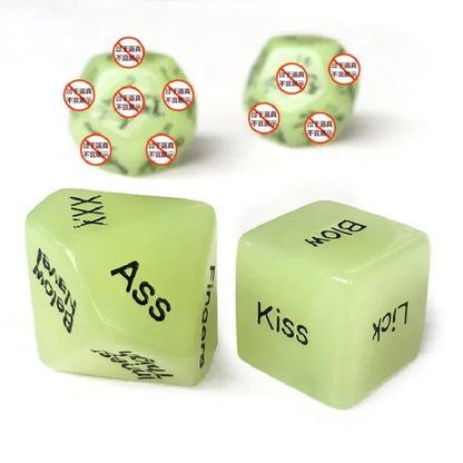 4-Piece Sex Dice Game Set for Couples, Erotic Fun