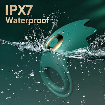 Double Ring Vibrating Cock Ring for Couples’ Pleasure