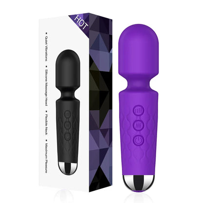 20 Speed AV Magic Wand Vibrator for Women G-Spot & Clit