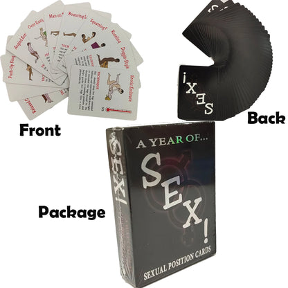 50-Piece BDSM Sexual Position Cards & Bondage Games