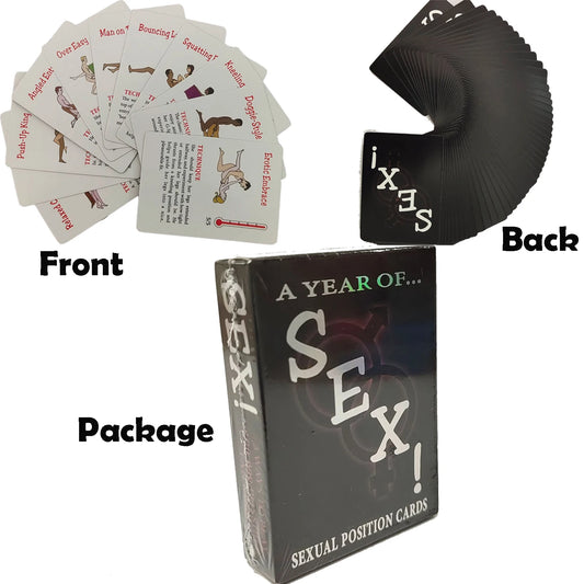 50-Piece BDSM Sexual Position Cards & Bondage Games