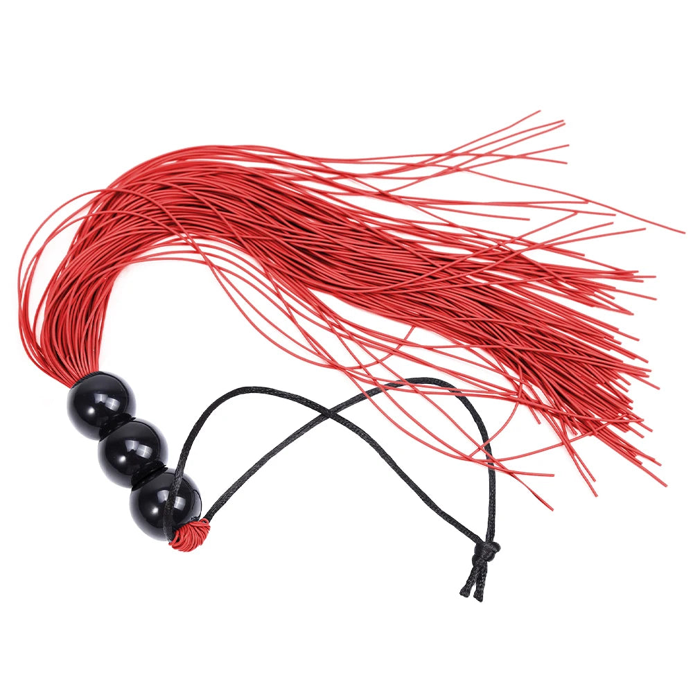 Silicone BDSM Whip Flogger with Tassels for Couples Play