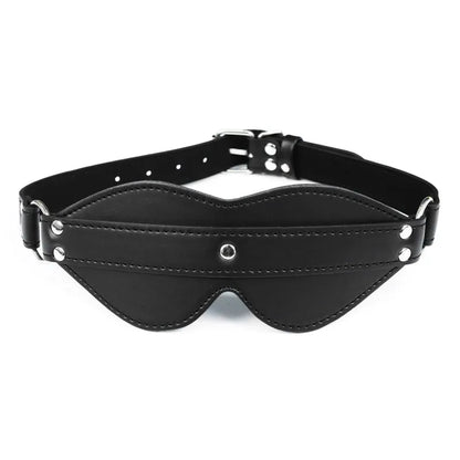 Leather Blindfold BDSM Eye Mask for Fetish and Cosplay Play