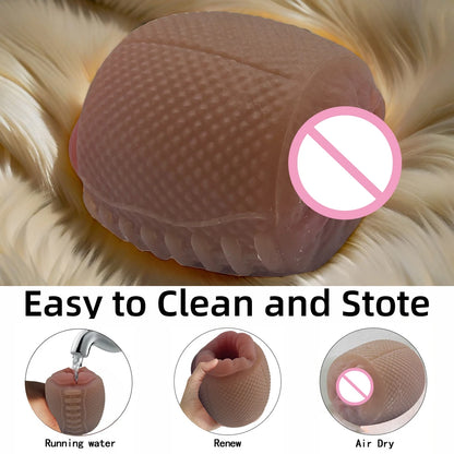 Realistic 3D Male Masturbator Cup, Oral & Vagina Toy