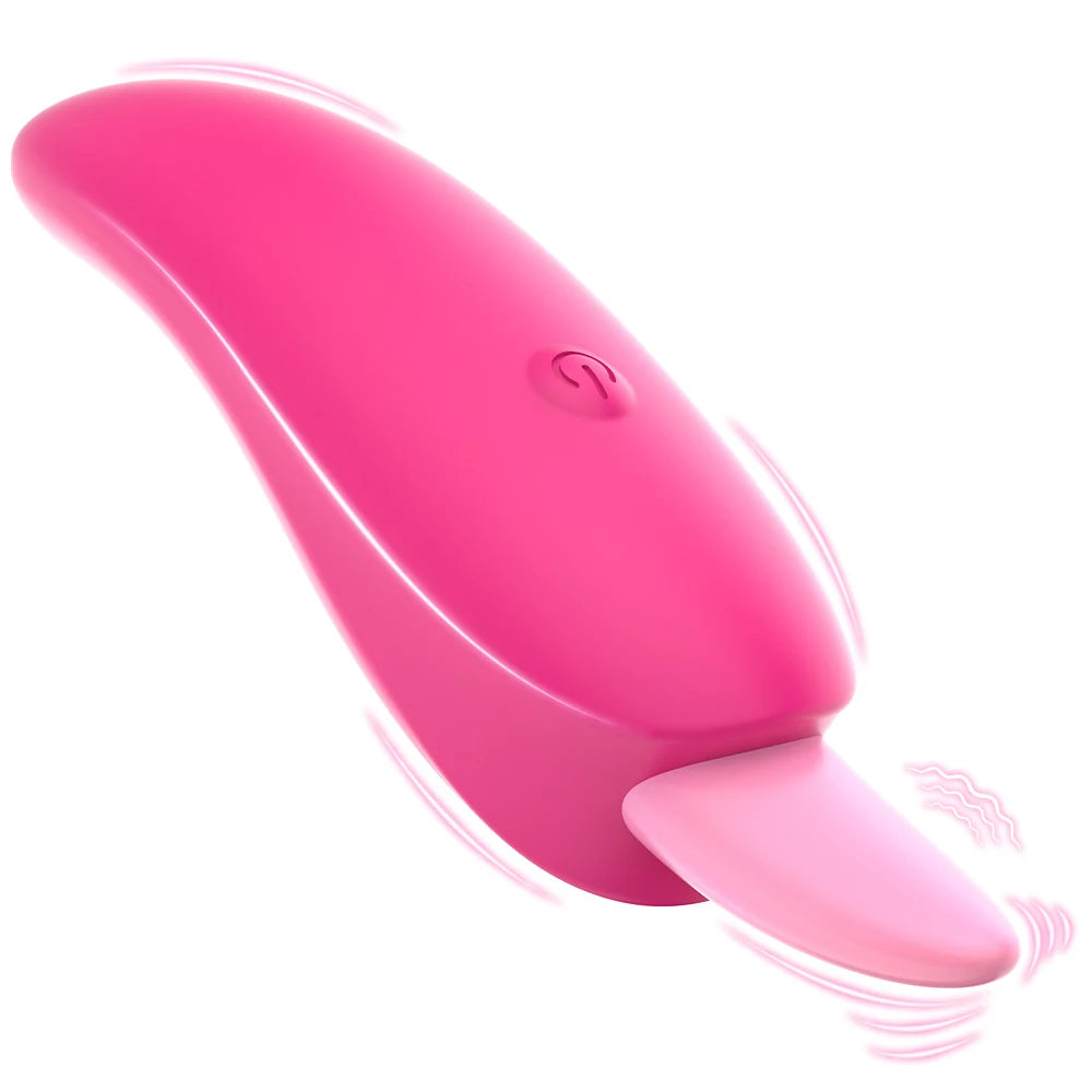 Tongue Licking Vibrator for Women, Clitoral & Nipple Toy