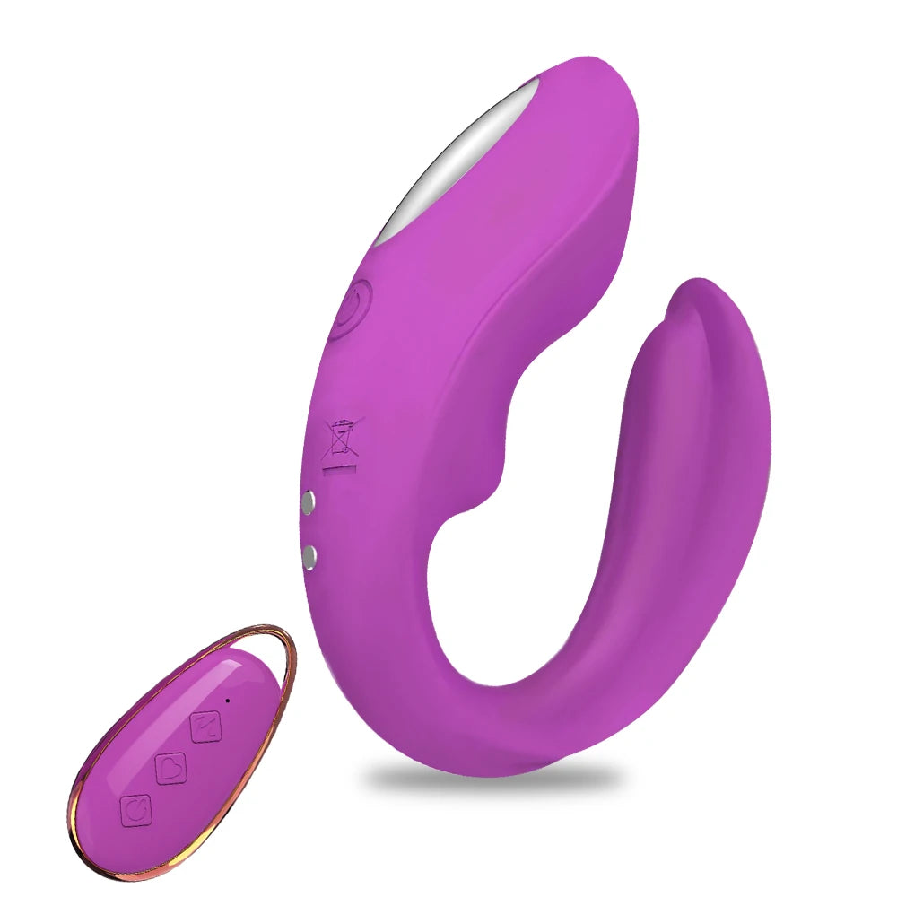 Double Penetration Vibrator for Couples, Clit & Anal Toy