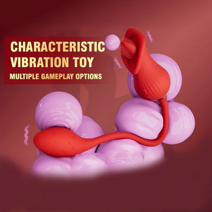 10 Mode Tongue Licking Vibrator for Women, Portable Toy
