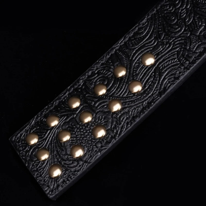 PU Leather BDSM Paddle Whip Flogger 22.7in for Cosplay Play