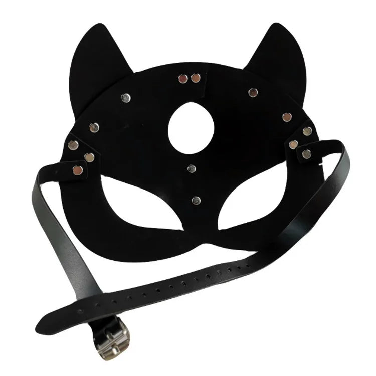 Cosplay Fox Tail Anal Plug with Cat Mask for Women Play