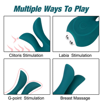 Cute Rabbit Vibrator for Women, G-Spot & Clit Stimulator