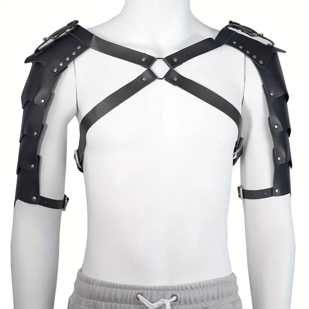 PU Leather Chest Harness Belt for Men Cosplay and Party