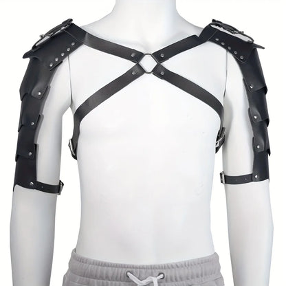 PU Leather Chest Harness Belt for Men Cosplay and Party