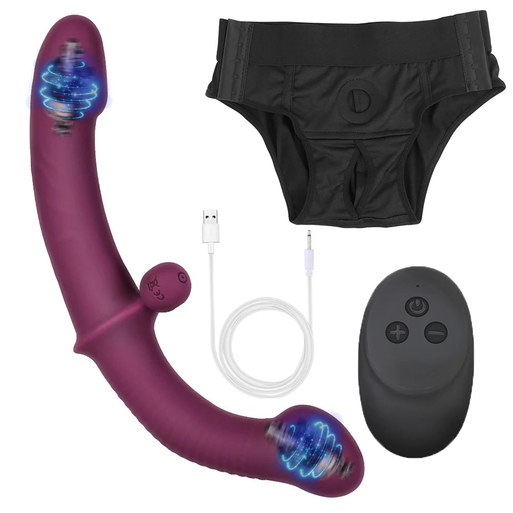 Lesbian Double Dildo Panty Vibrator for Couples