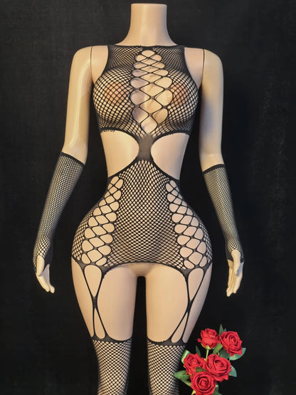 Sexy One-Piece Babydoll Lingerie Bodysuit for Women