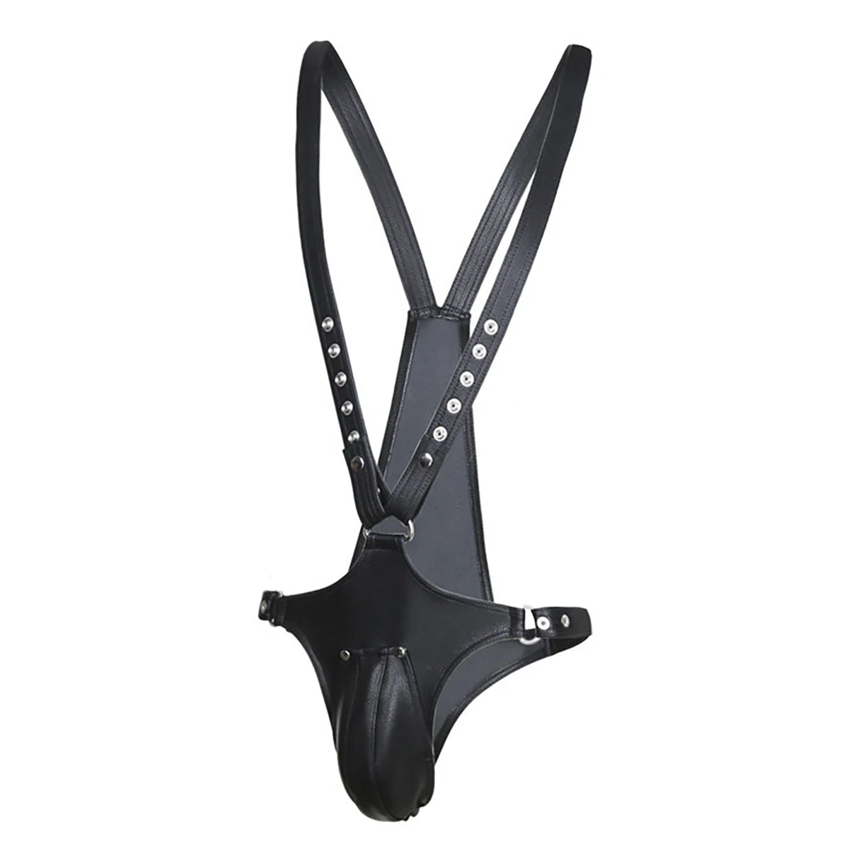 Sexy Male Harness Thong Lingerie Costume, Leather Straps