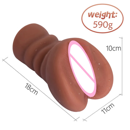 3D Realistic Silicone Vagina Masturbator Cup for Men