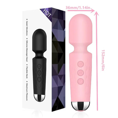 20 Speed AV Magic Wand Vibrator for Women G-Spot & Clit