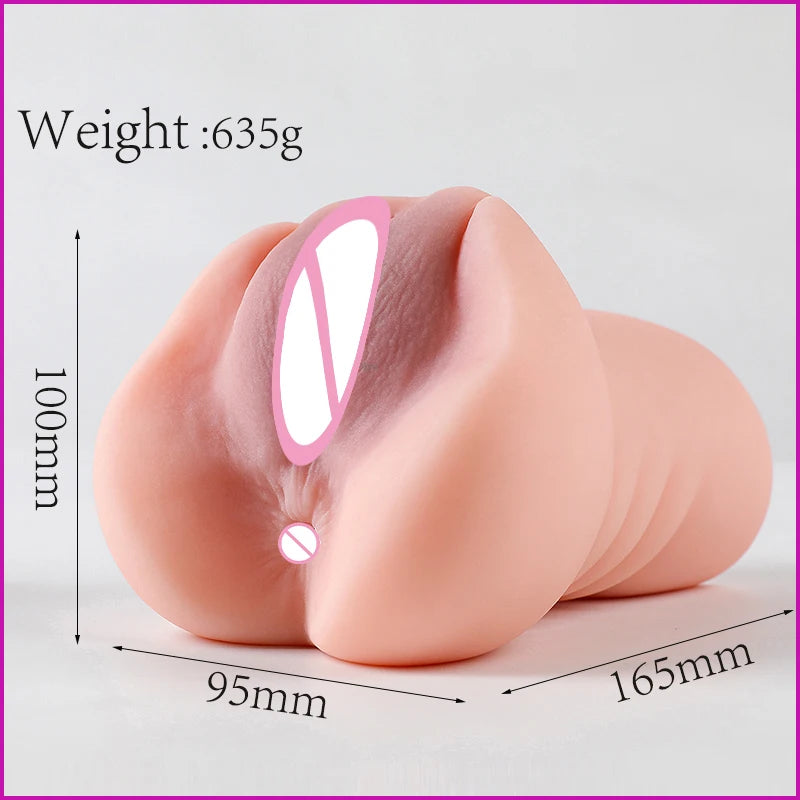 3D Realistic Silicone Vagina Masturbator Cup for Men