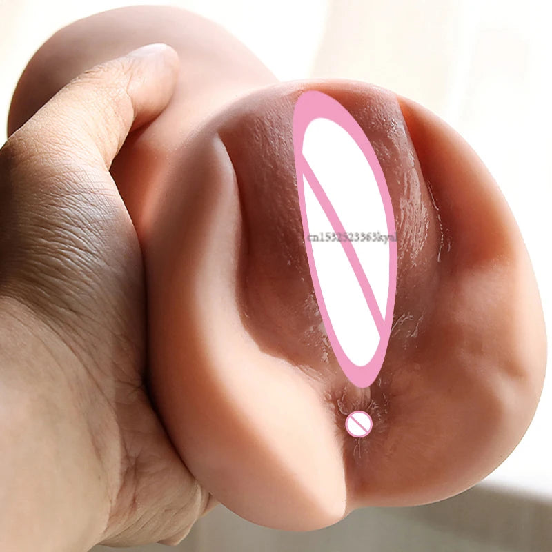 3D Realistic Silicone Vagina Masturbator Cup for Men